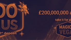 Magical Vegas Welcome Promotion: 100% Deposit up to £300