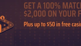 DraftKings Casino Welcome Bonus: Deposit match up to $2000