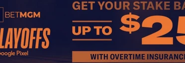 BetMGM Promotion: NBA Playoffs Overtime Insurance up to $25