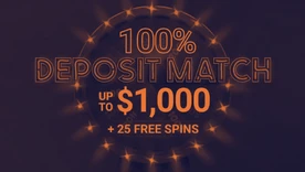 PartyCasino Welcome Bonus 100% up to $1,000 & 25 Free Spins