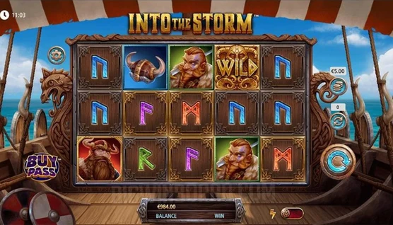 Into the storm slot gameplay (2)