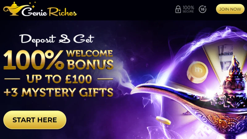 genie riches welcome offer image