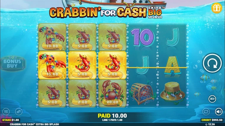 Crabbin' for Cash Extra Big Splash (Blueprint Gaming) 4