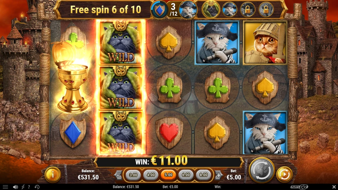 Feline Fury free spins bonus