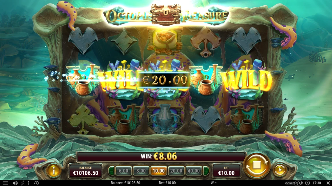 Octopus treasure winning combination