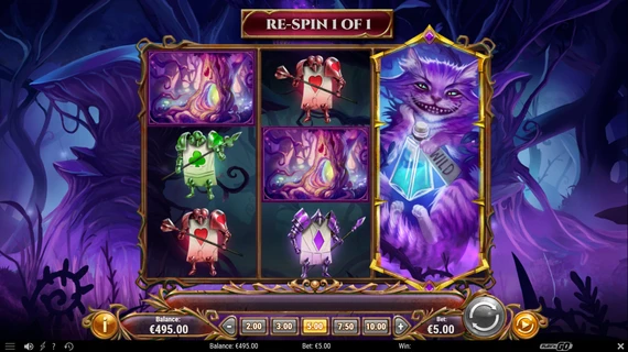 Rabbit hole Riches cheshire cat re-spins