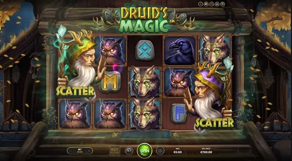 druid's magic scatter symbols