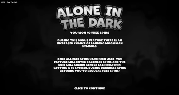 fear the dark free spins unlocked