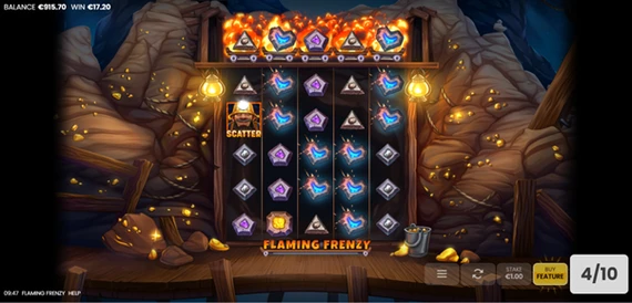 flaming frenzy free spins