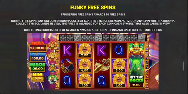 funky buddha free spins explained