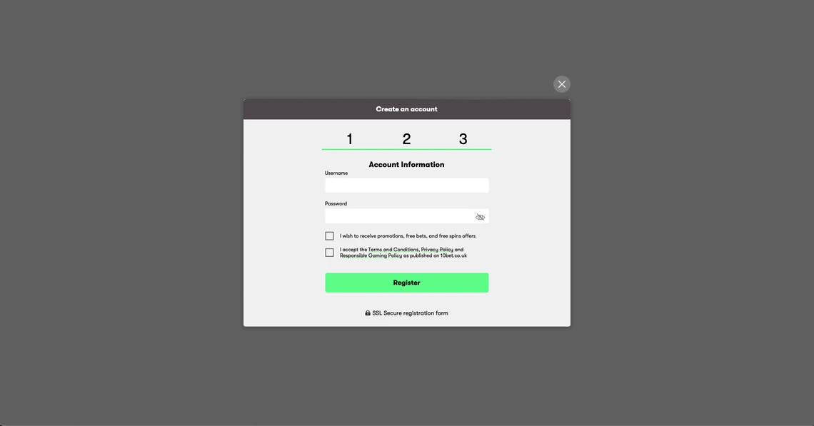 Step 3: Lastly enter a username and password and then you are ready to go!