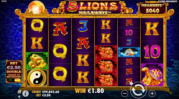 5 lions megaways bonus symbol