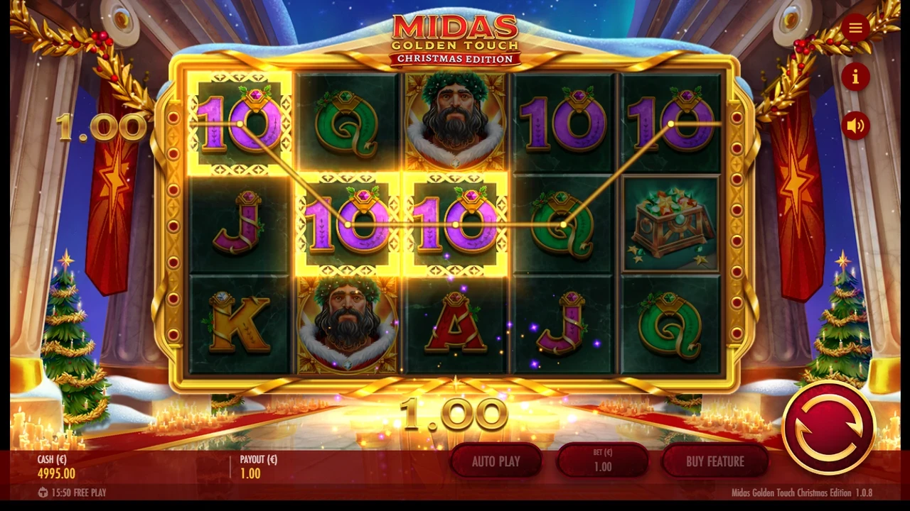 Thunderkick Slot Midas Golden Touch Christmas Edition