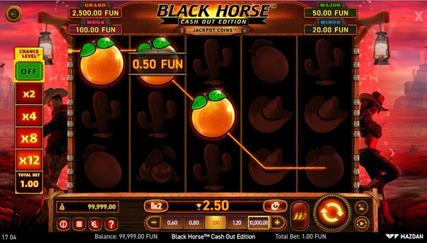 black horse cash out winning combination