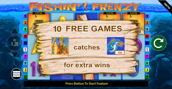 fishin frenzy free spins unlocked