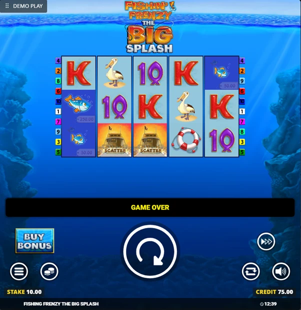 fishin frenzy the big splash spin 99