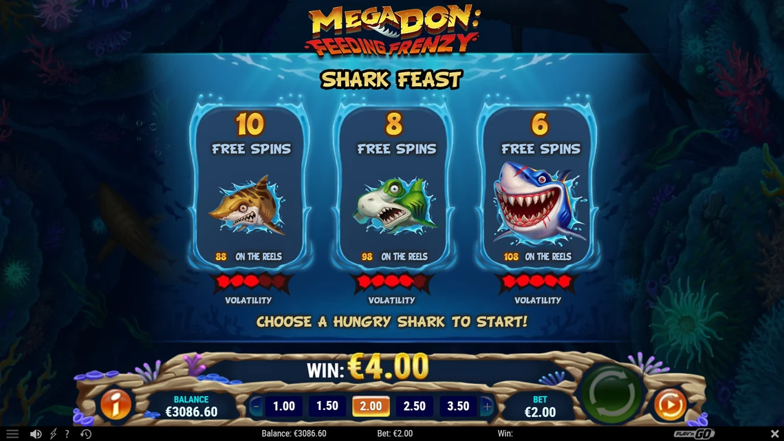 MegaDon Feeding Frenzy free spins unlocked