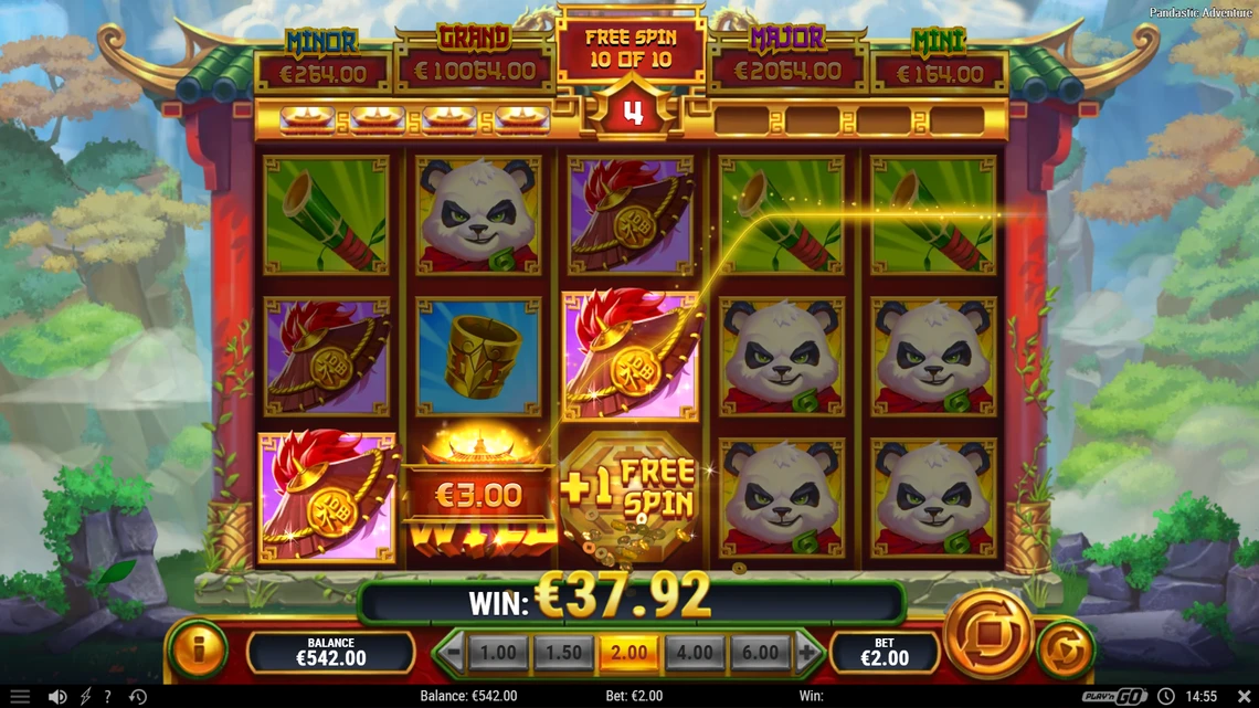 Pandastic Adventure free spins bonus