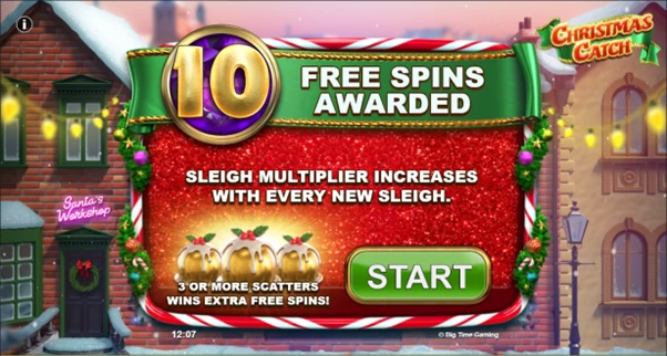christmas catch free spins unlocked