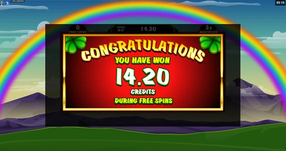 lucky leprechaun free spin winnings