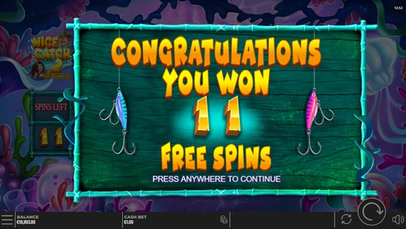 nice catch 2 doublemax free spins unlocked