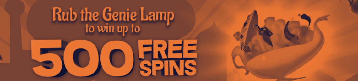 Aladdin Slots Welcome Bonus: 500 Free Spins on Chilli Heat