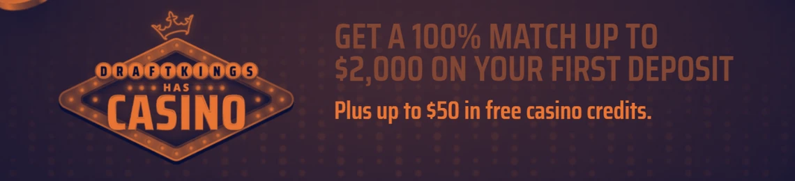 DraftKings Casino Welcome Bonus: Up to $2000 Deposit Match