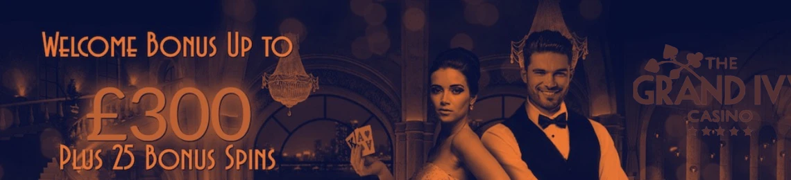 The Grand Ivy Casino Welcome Bonus: Up to £300 and 25 Spins