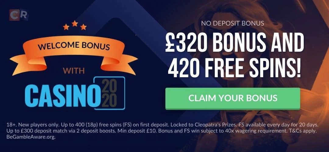 Casino 2020 £20 Welcome Offer updated