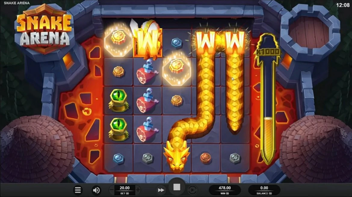 Snake Arena Slot Machine - Jogar Grátis