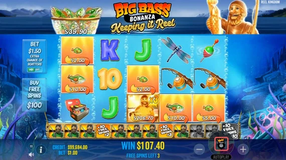 Reel Big Fish  Play Slot Online [900 CHF Bonus + 30 Free Spins] with  StarVegas