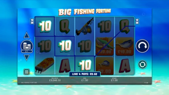 Big Fishing Fortune low value symbol wins