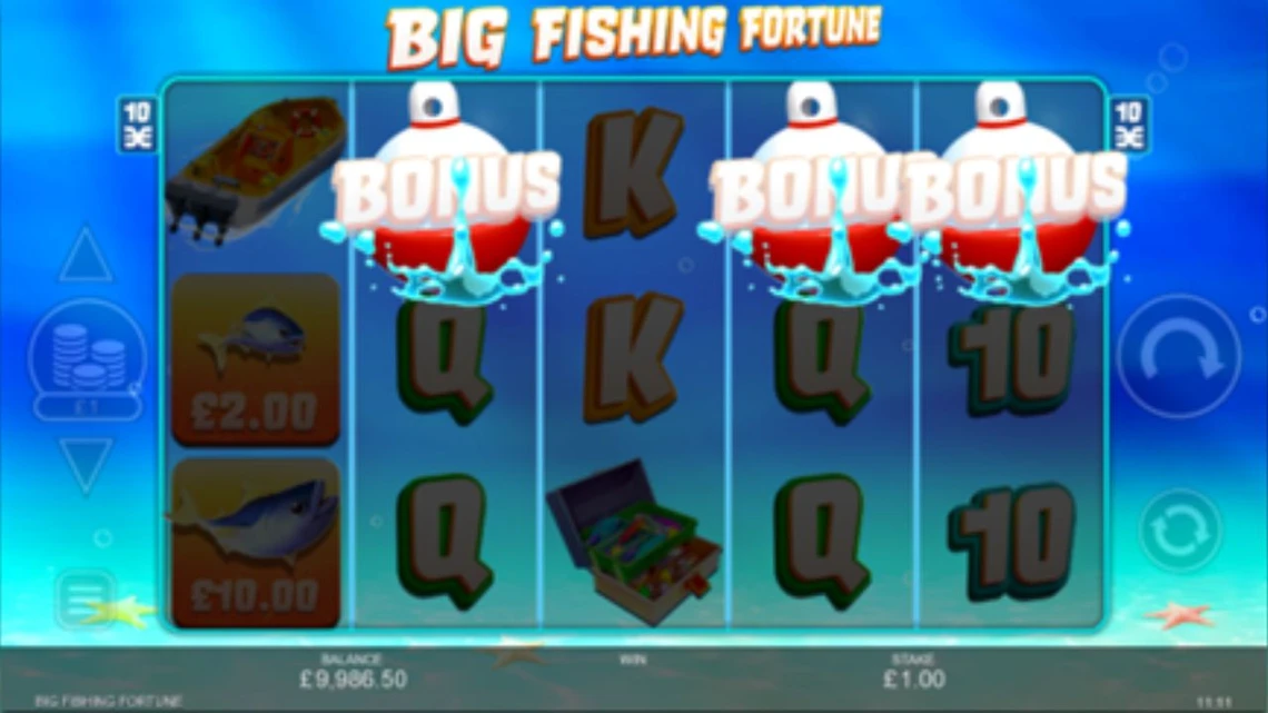 Big Fishing Fortune Bonus three bonus symbols