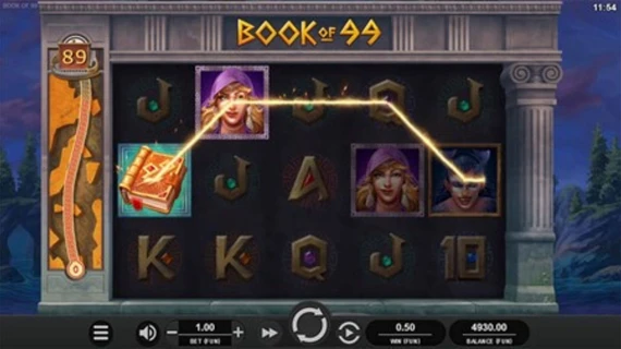 Book of 99 Wild symbol win