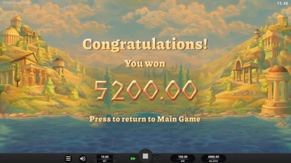 Book of 99 bonus round win