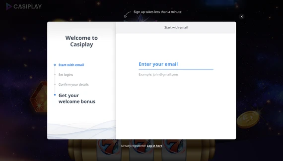 Casiplay Registration 1 Desktop