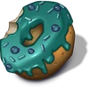 Dino-PD symbol green donut