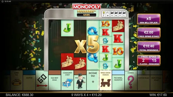 MONOPOLY Megaways (Big Time Gaming) 1