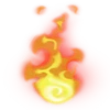 Nine Tails symbol red flame