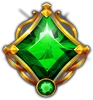 sultan's palace fortune symbol green diamond