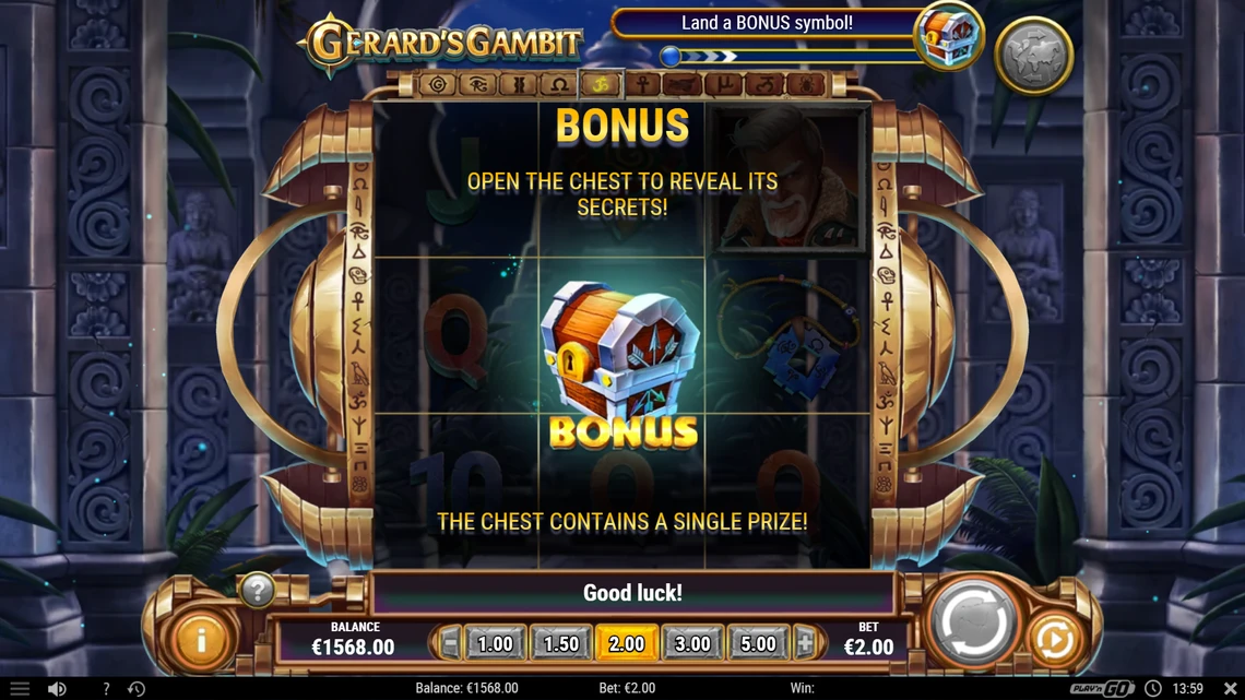 gerards gambit bonus chest