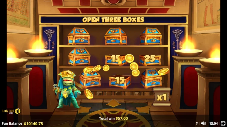 ruler of egypt pick and win bonus game