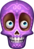 calaveras explosivas Purple Skull