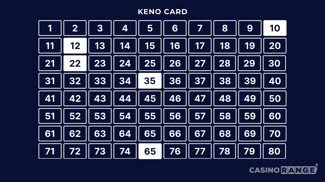 Keno Draw, $.25 bet to win $500 on 6/6 numbers, and $.25 bet to win $212.5  on 5/5 numbers. : r/gambling