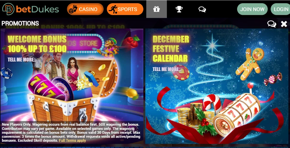 BetDukes-Casino-Christmas-Promotions