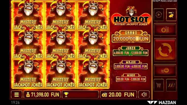 Hot Slot Mystery Jackpot Joker (Wazdan) 1