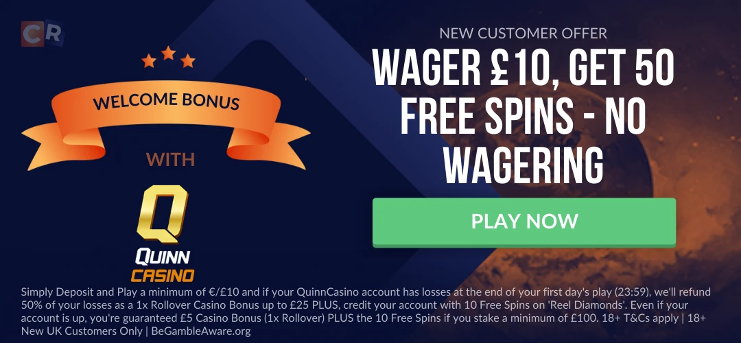 QuinnCasino Welcome Offer