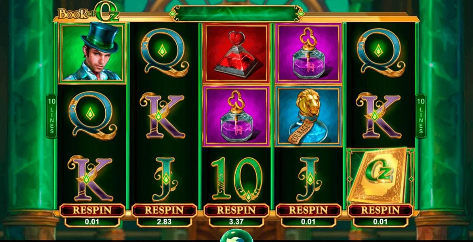 The fantasy-themed Book of Oz is one of 6 new slots available at BetMGM MI.