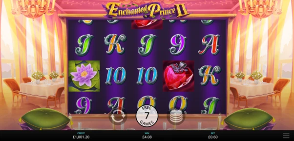 enchanted prince 2 free spins bonus