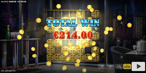 gold chain free spins winnings